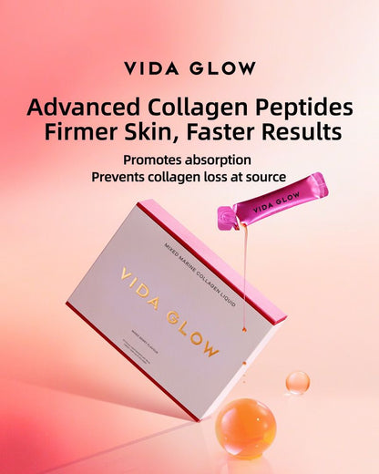 【Member Upgrade】Vida Glow Collagen Liquid*4 packs + Hydrolysate*3 packs Free RM30 voucher pack