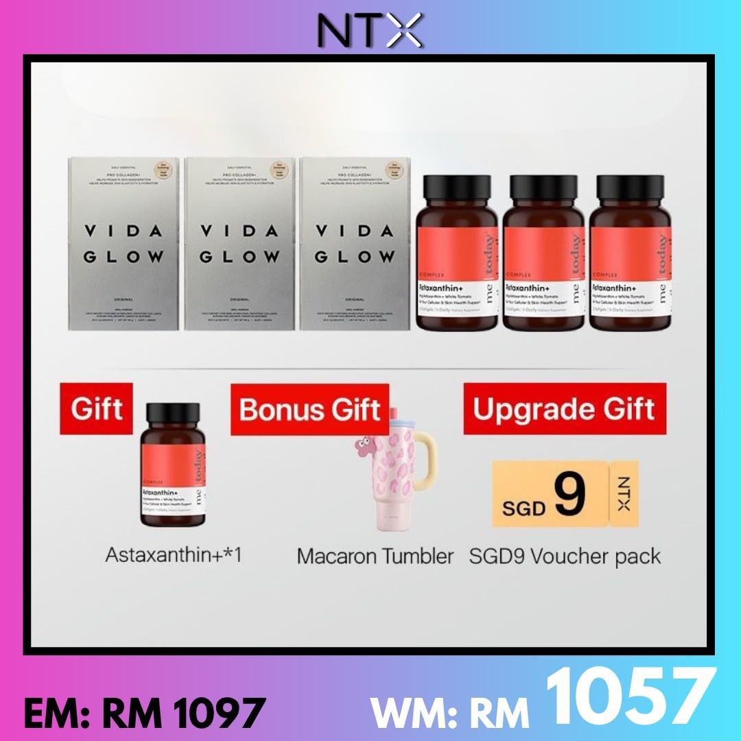 Pro Collegen+*3 + Astaxanthin*3[Free Astaxanthin*1 + Macaroni Tumbler]