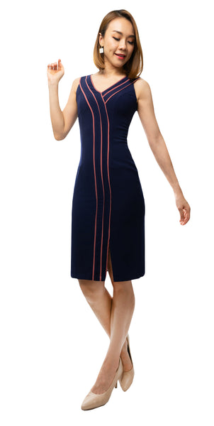 KAYLEE DRESS [NAVY]