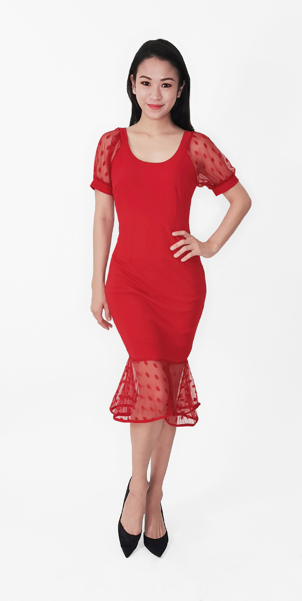 BELLA DRESS [RED]