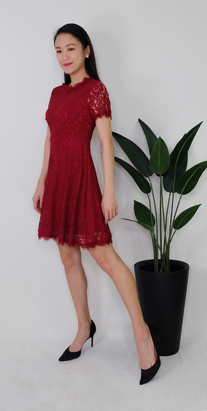 UMEKO DRESS [MAROON]