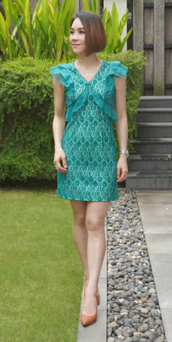 ODETTE DRESS [GREEN]