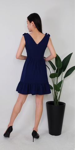 AUBRIE DRESS [NAVY]