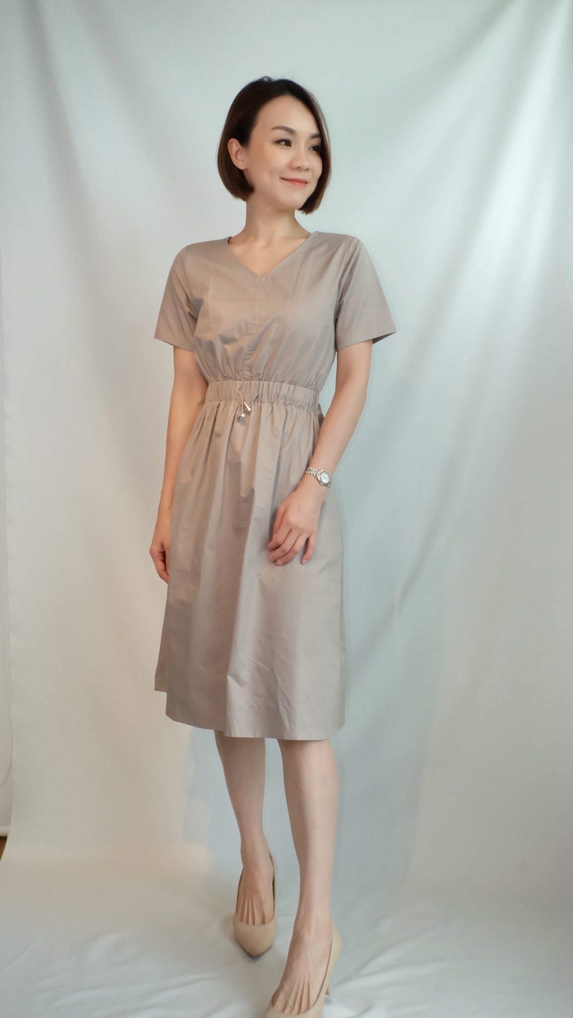 MARGARET DRESS [GREY]