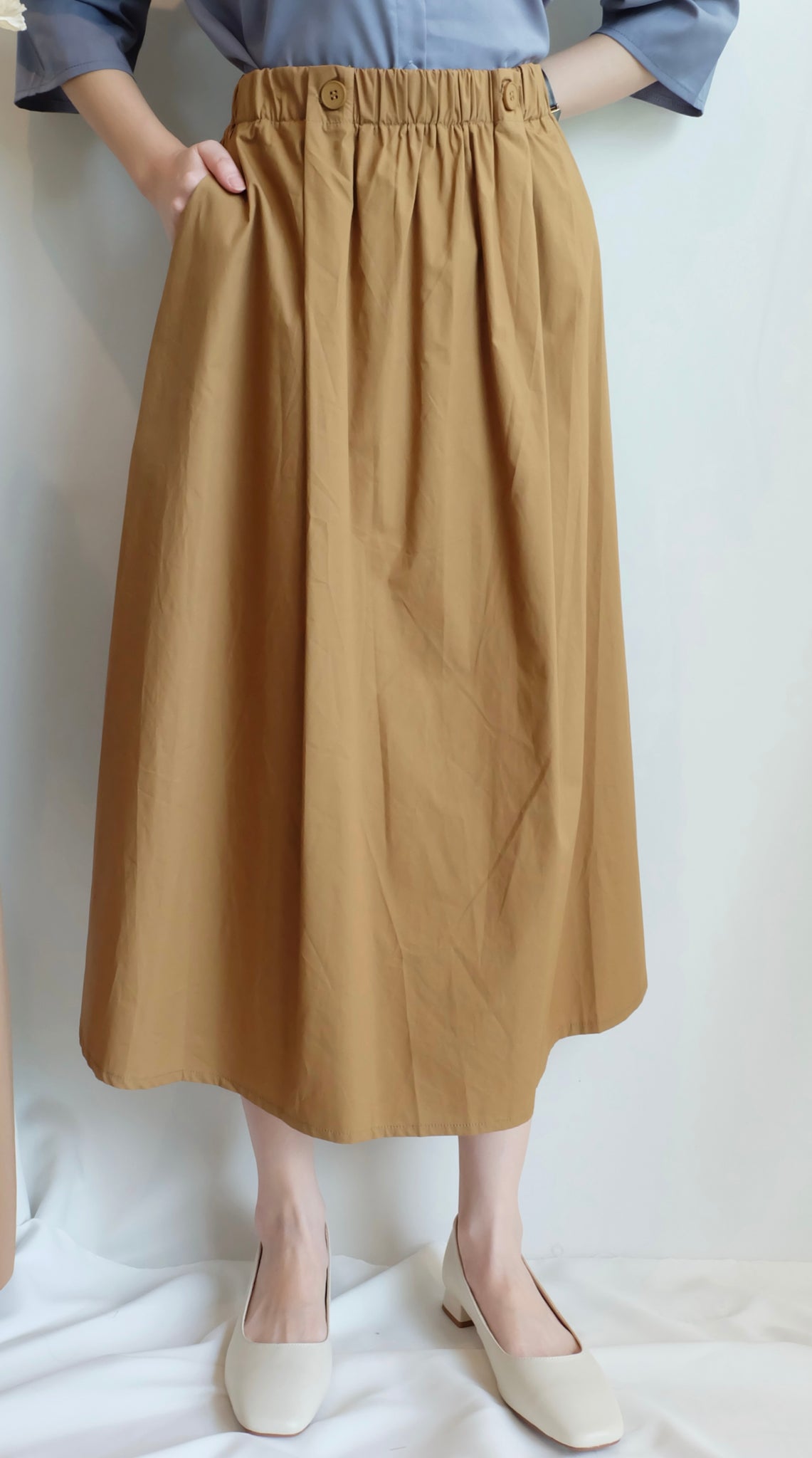 HILDA SKIRT [KHAKI]