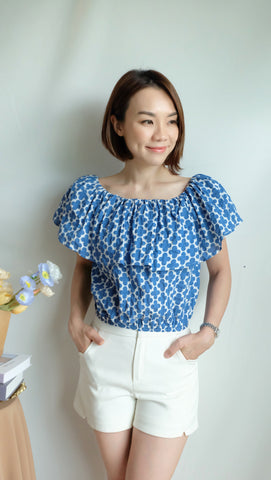 CLAIRE TOP  [BLUE]