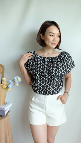 CLAIRE TOP  [BLACK]