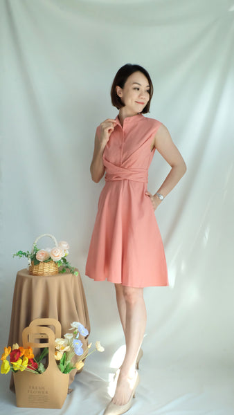 EMMELINE DRESS [PEACH]