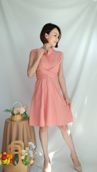 EMMELINE DRESS [PEACH]