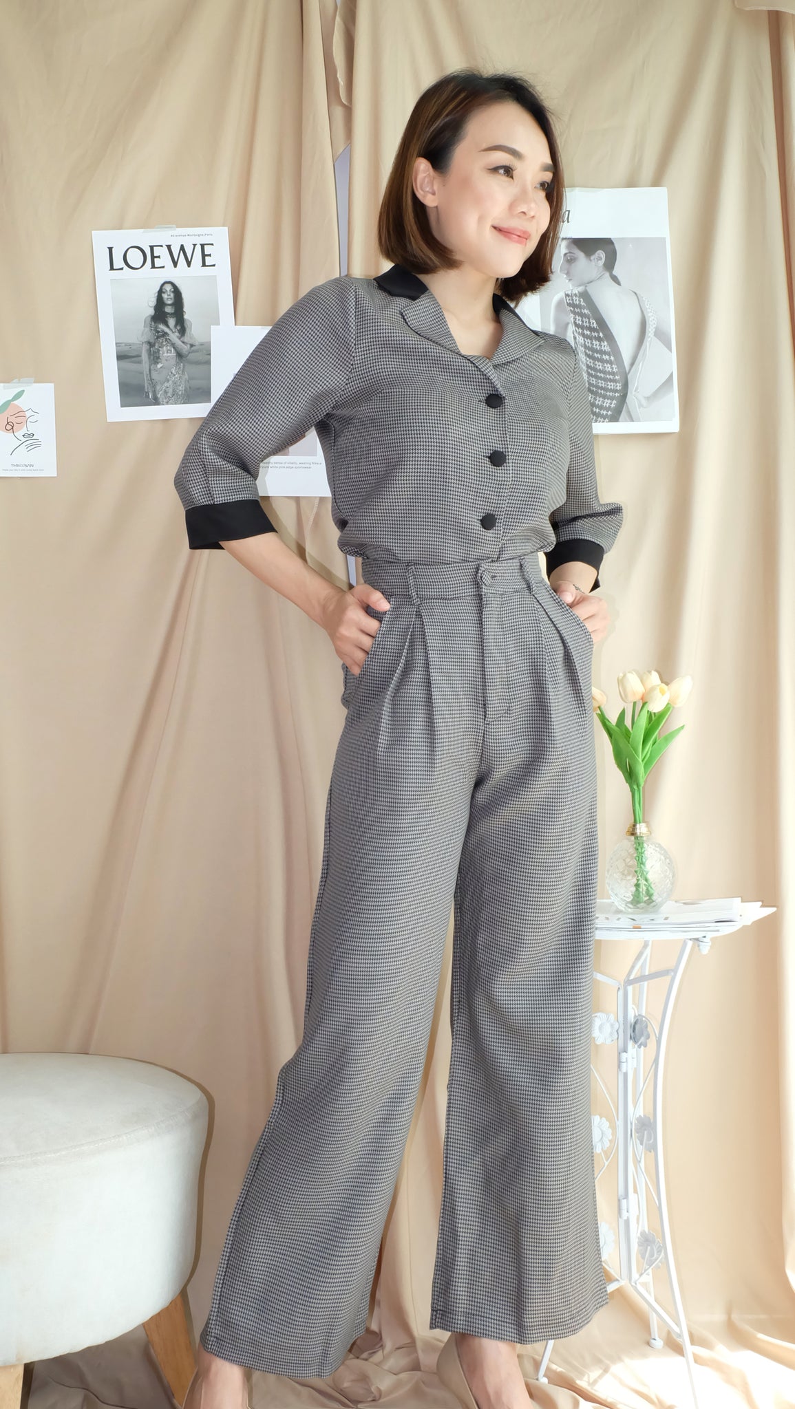 CELIA PANT [GREY]