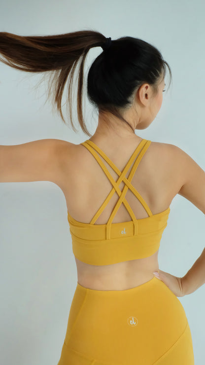 Gloria Sport Bra (Mustard)