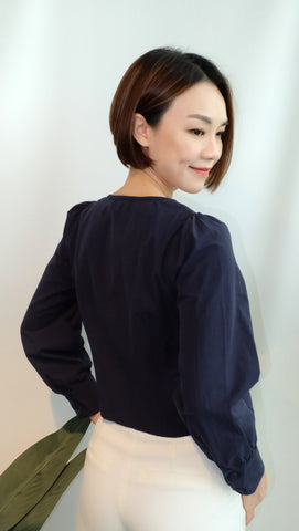 BARBARA TOP [NAVY]