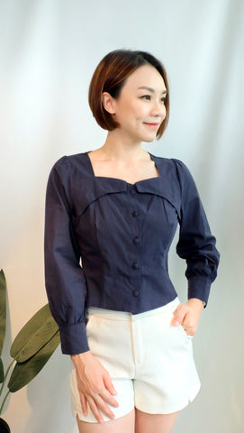 BARBARA TOP [NAVY]