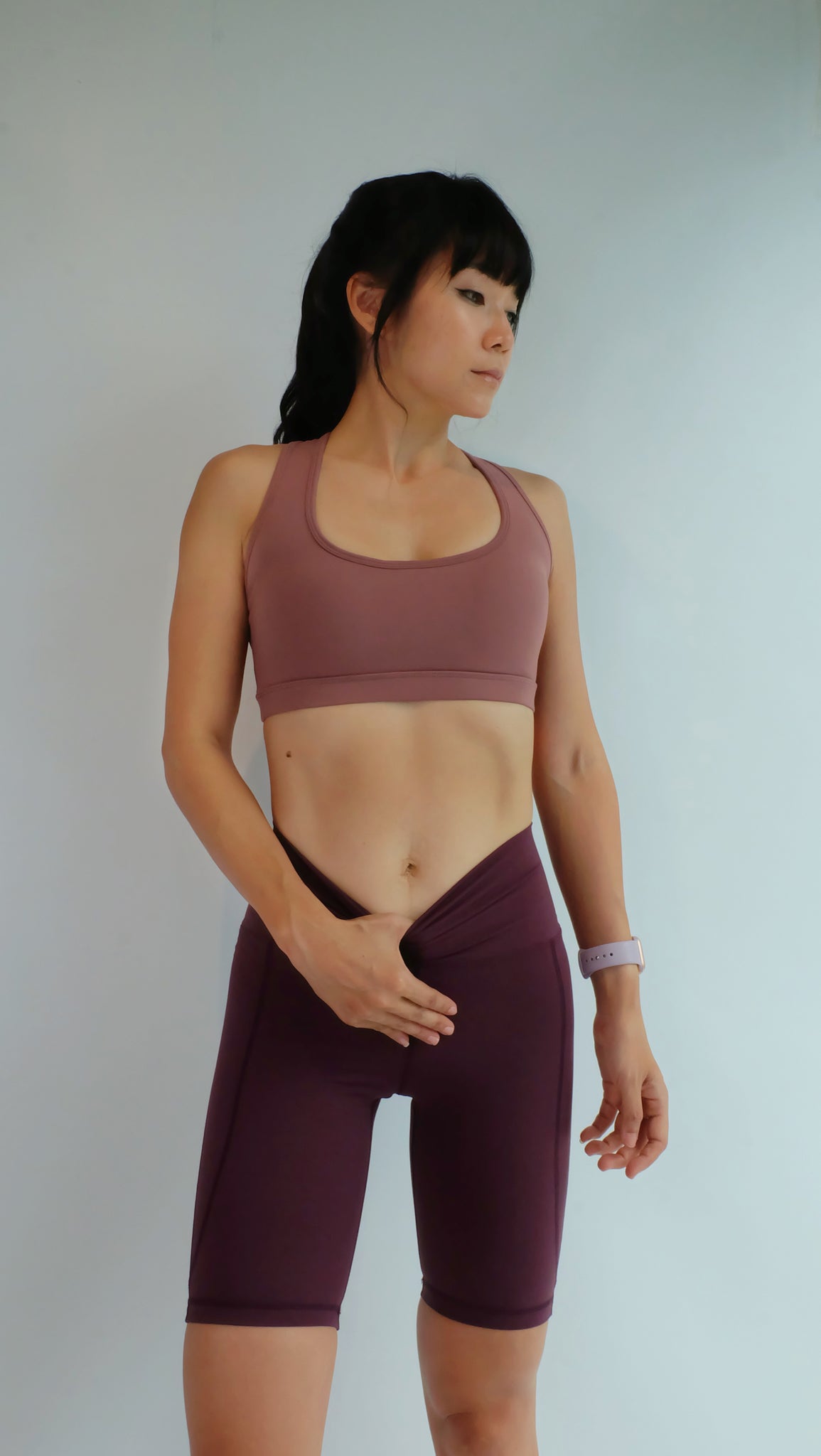 RIVKA SPORT BRA [RED BEAN]