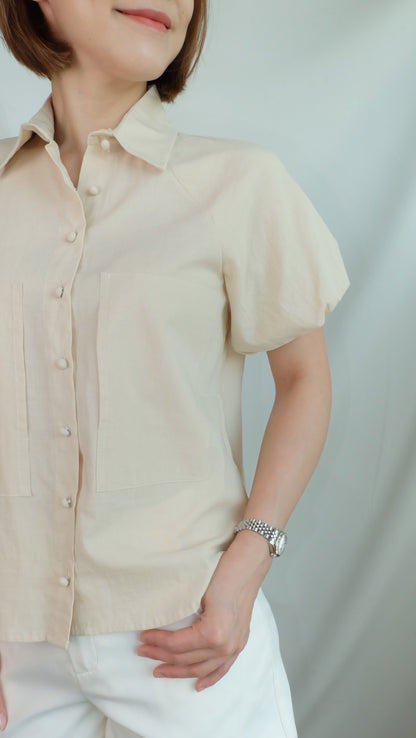 HELEN TOP [BEIGE]