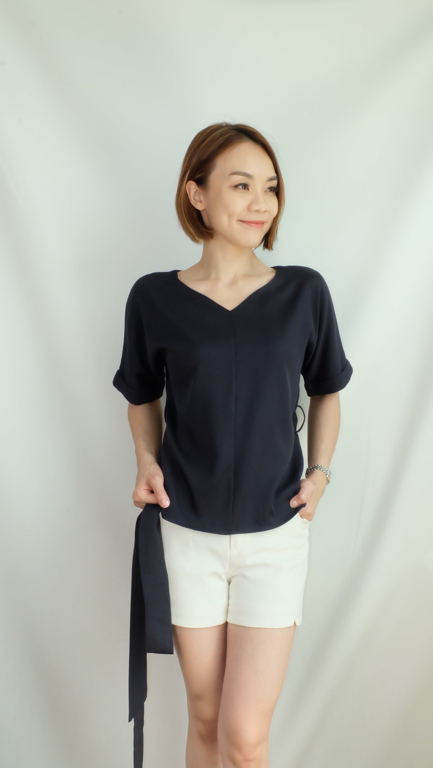 Cynthia Top (Navy Blue)