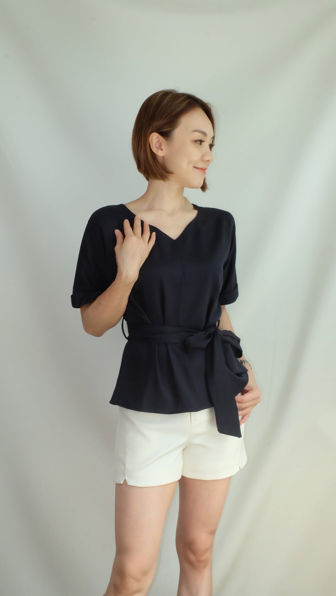 CYNTHIA TOP [NAVY]