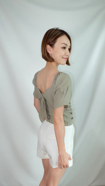 STEPHANIE TOP [BEAN GREEN]