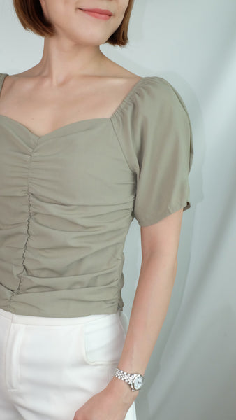 STEPHANIE TOP [BEAN GREEN]