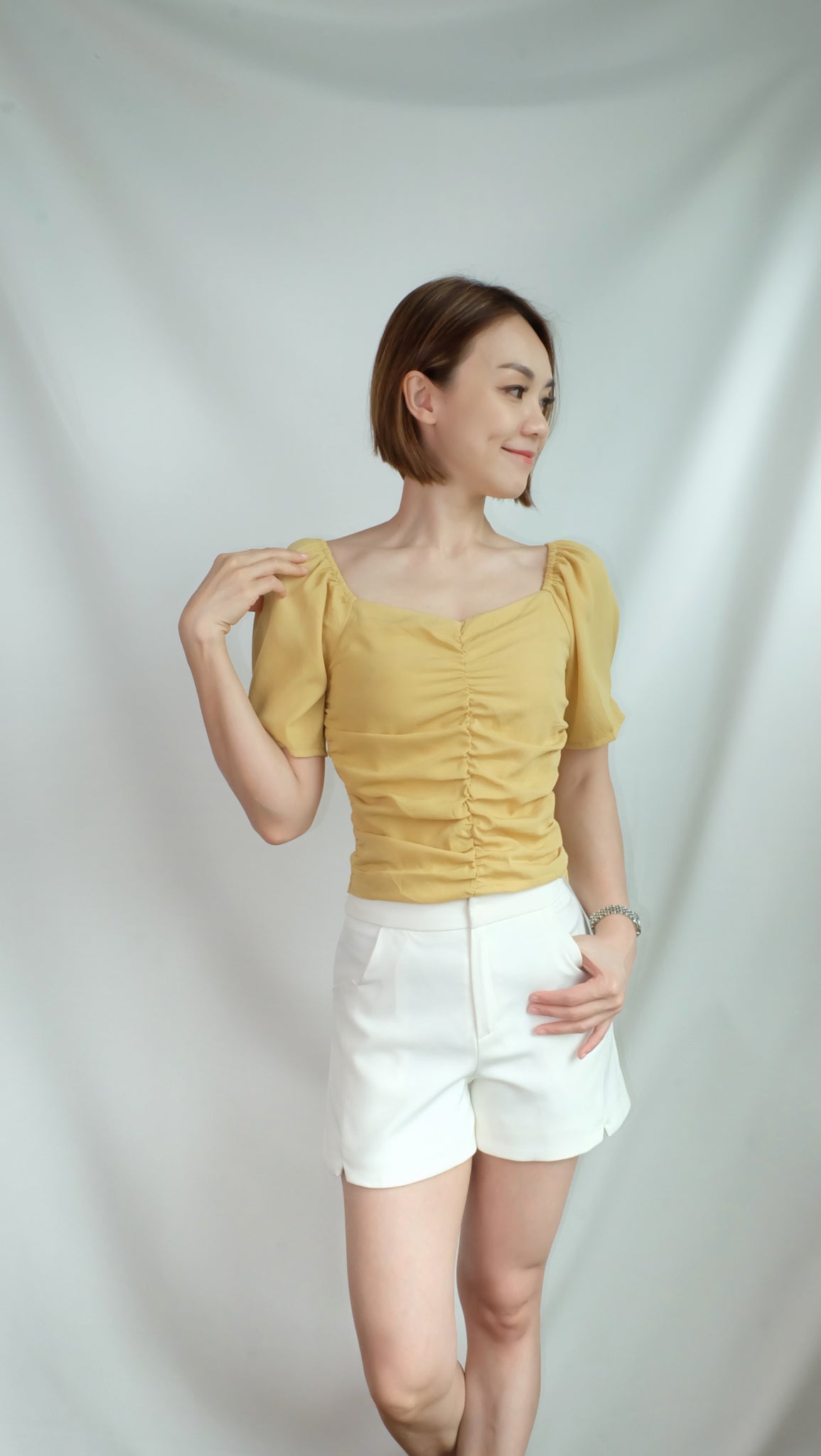 STEPHANIE TOP [MUSTARD]