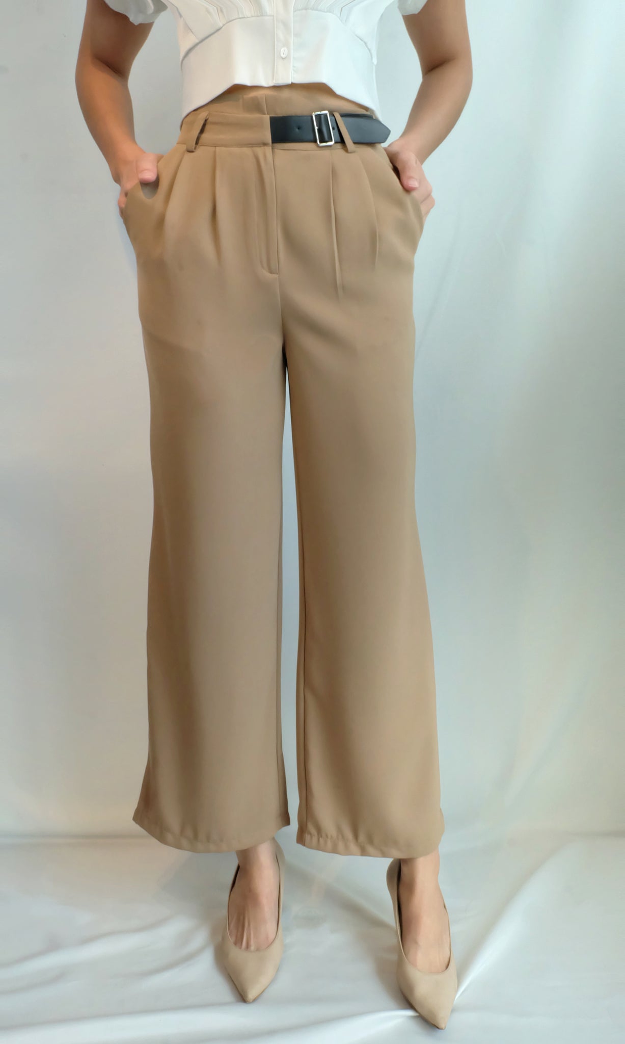 BEVERLY PANT [KHAKI]