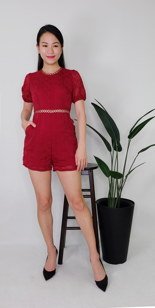 RYLEE JUMPSUIT [MAROON]